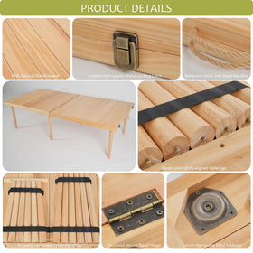 SRYBLT boho low picnic table weather-resistant coating protects surface outdoors