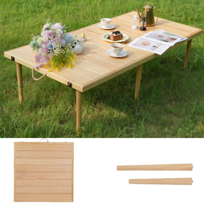 SRYBLT boho low picnic table wood tabletop 60x30 ideal for outdoor meals