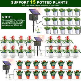 Srygery supports up to 15 pots with extended tubing