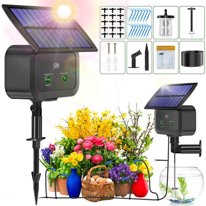 Srygery LCD display kit view with timer settings for precise garden watering