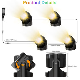 Srygery outdoor-safe lighting enhances ponds, pools, aquariums and gardens without heavy maintenance.