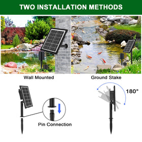 Srygery solar pond aerator package includes pump, stones, regulator and connectors.