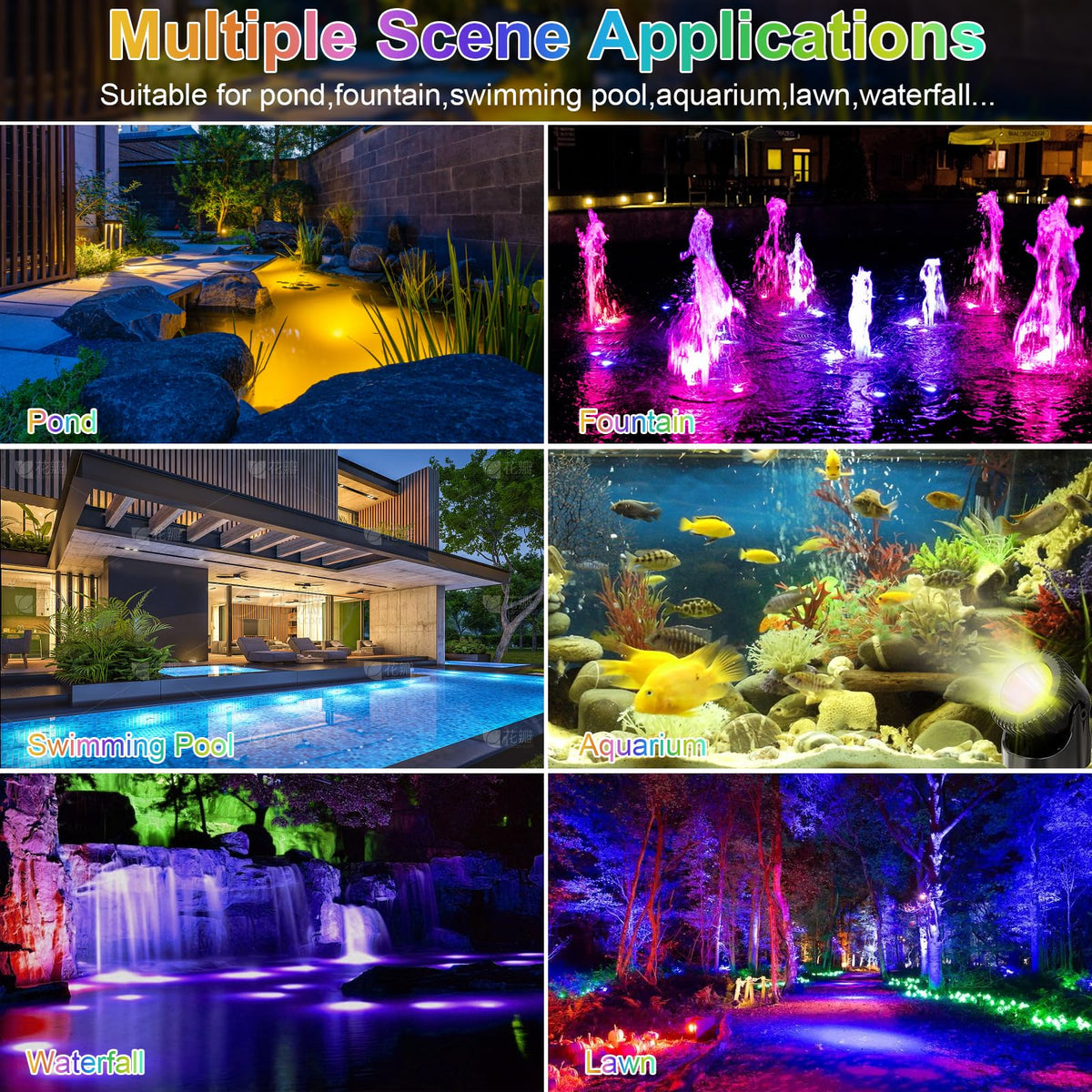 Srygery waterproof lights include timer and memory for convenient routine lighting.