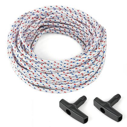 SSFOLPFEE 50ft high-strength rope coil ready for reliable engine starts.