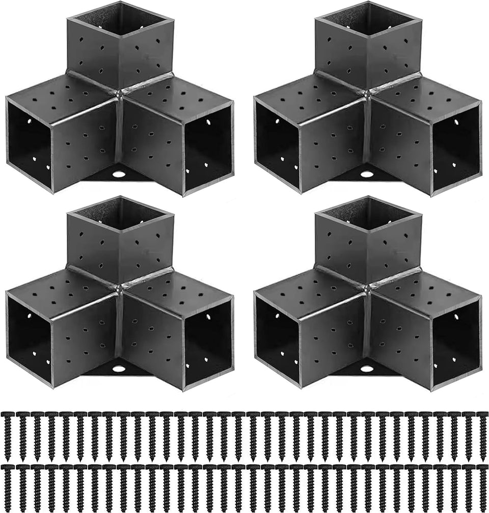 SSKFerier pergola brackets kit 4x4 wood assembly for sturdy corner support