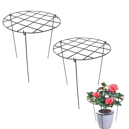 S-SNAIL-OO round peony cage grid hoop supports tall blooms with sturdy build