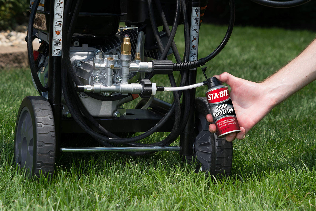 STA-BIL Pump Protector after-use storage keeps pistons and seals protected for easy startups.
