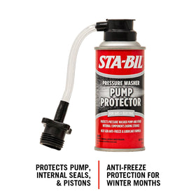 STA-BIL Pump Protector trigger foam release demonstrates flushing and lubrication for the pump.