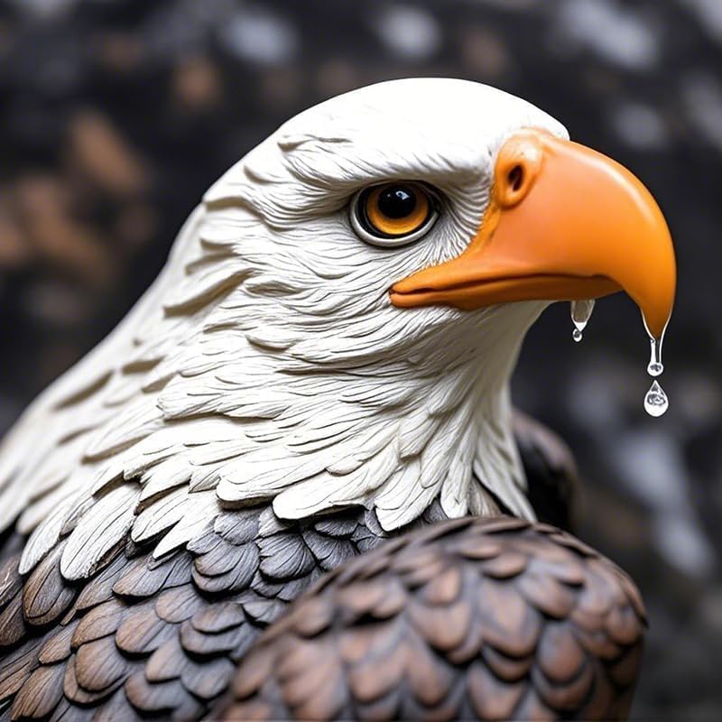 STABYLIS hand-painted eagle figurine with lifelike feathers and piercing eyes