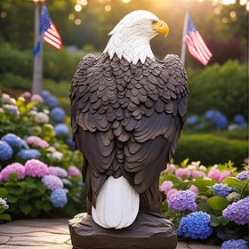 STABYLIS patriotic eagle sculpture for homes, offices, or memorial displays