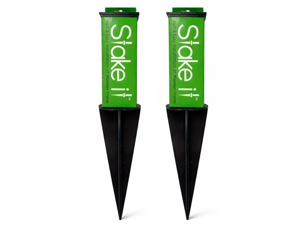 Stake It No-Dig Anchor pack shot highlighting rugged ABS durability for outdoor use.