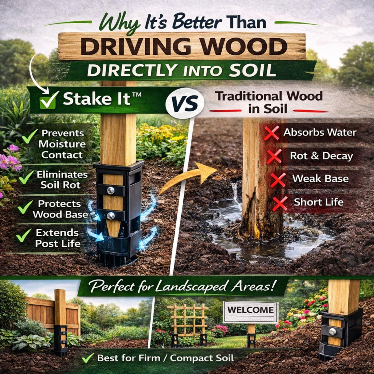 Stake It two-pack-outdoor-projects image hints versatile uses.