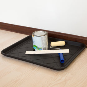 Easy-clean design shown with damp cloth for quick maintenance