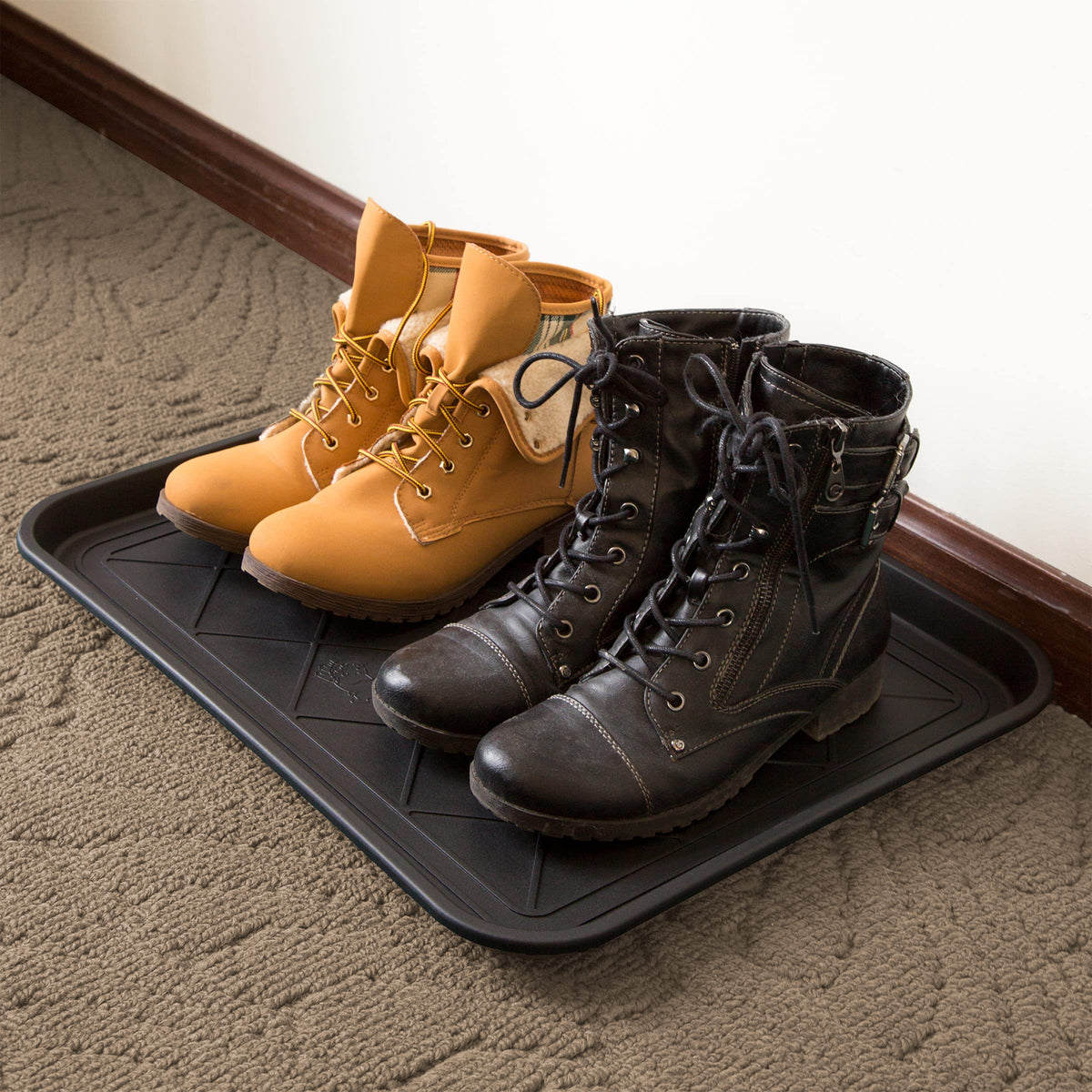 Indoor-outdoor design is versatile for mudroom or porch