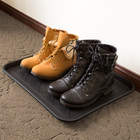 Indoor-outdoor design is versatile for mudroom or porch