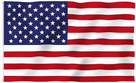 STAMI PLET American Flag 2x3ft with brass grommets for durable hanging