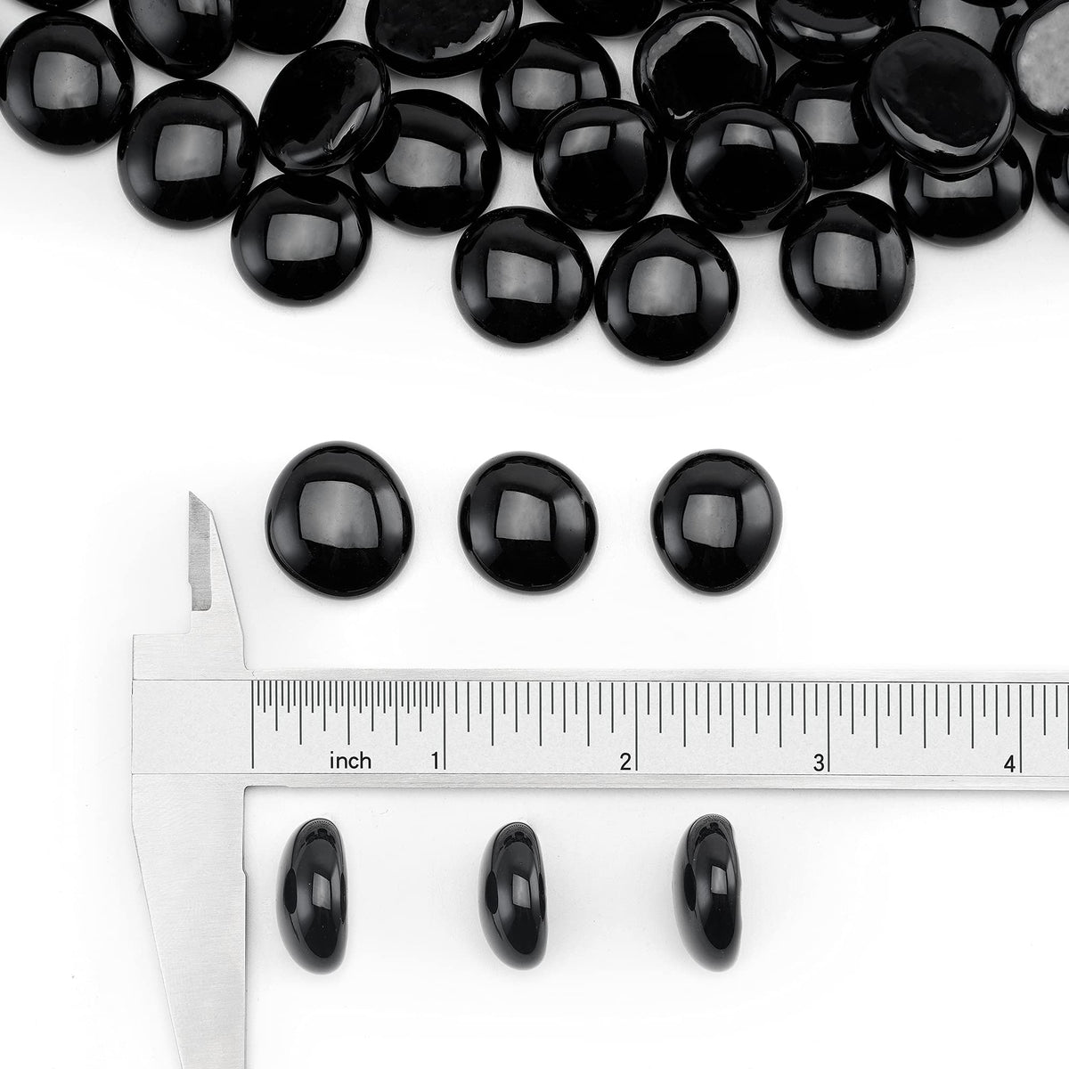 Stanbroil 10 lb fire glass beads in onyx black ideal for gas settings