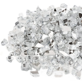 Stanbroil 10lb platinum fire glass beads reflect light in gas fireplaces for a premium look