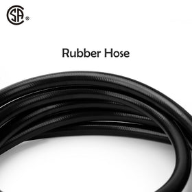 12-foot Stanbroil hose unrolled for flexible indoor and outdoor placement.
