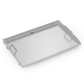 Stanbroil 28-inch flat top griddle front view—durable stainless surface for outdoor cooking.