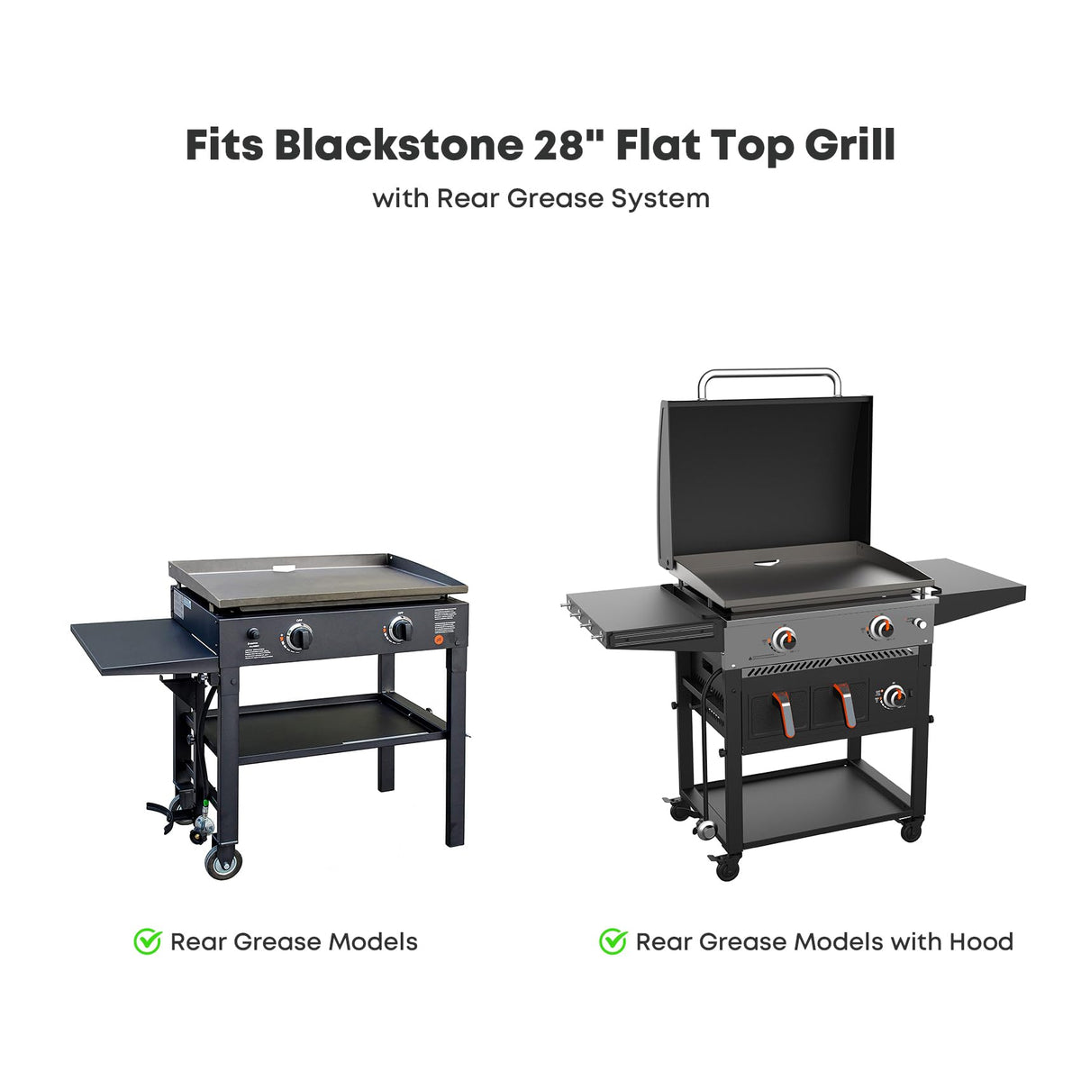 Stanbroil 28-inch flat top griddle large cooking area for family meals.