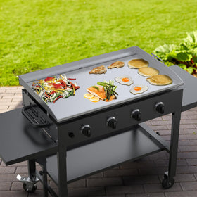 Stanbroil 36-inch griddle in use offering spacious cooking and even heat