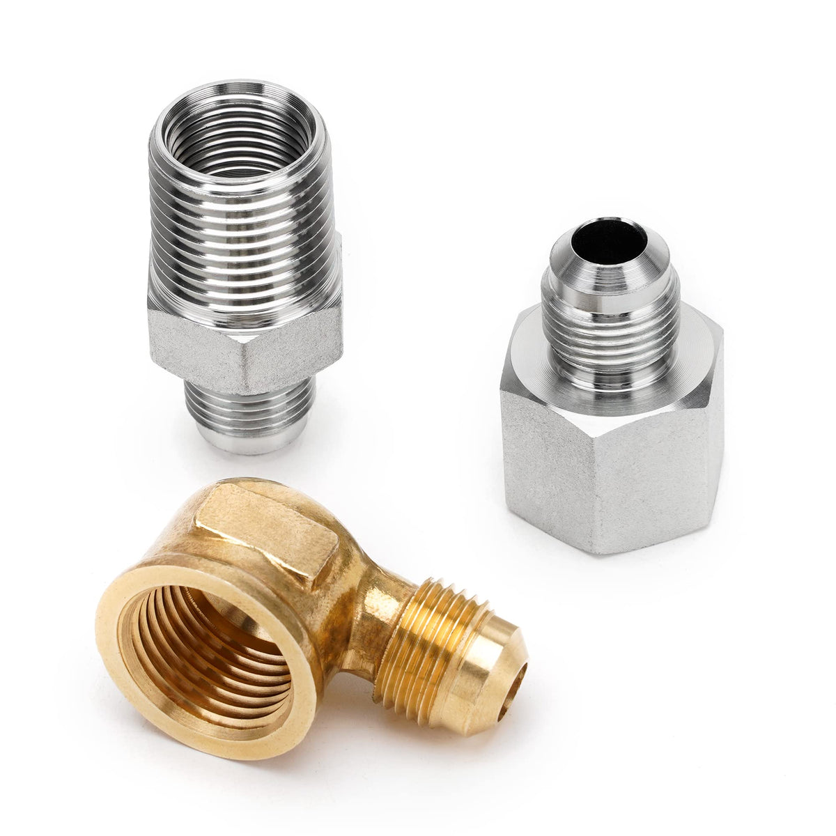 Stanbroil brass 90-degree fitting enables easy corner connections for fireplaces.