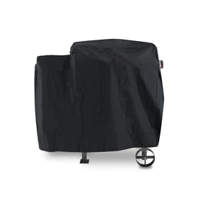 Stanbroil 73700 grill cover protecting Pit Boss 71700FB from rain and dust