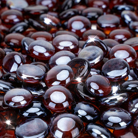 Stanbroil amber luster glass drops close-up, jewel-like color and durable finish.