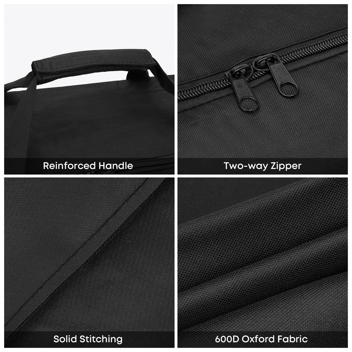 Interior pockets and back pouch of Stanbroil carry bag for organized components