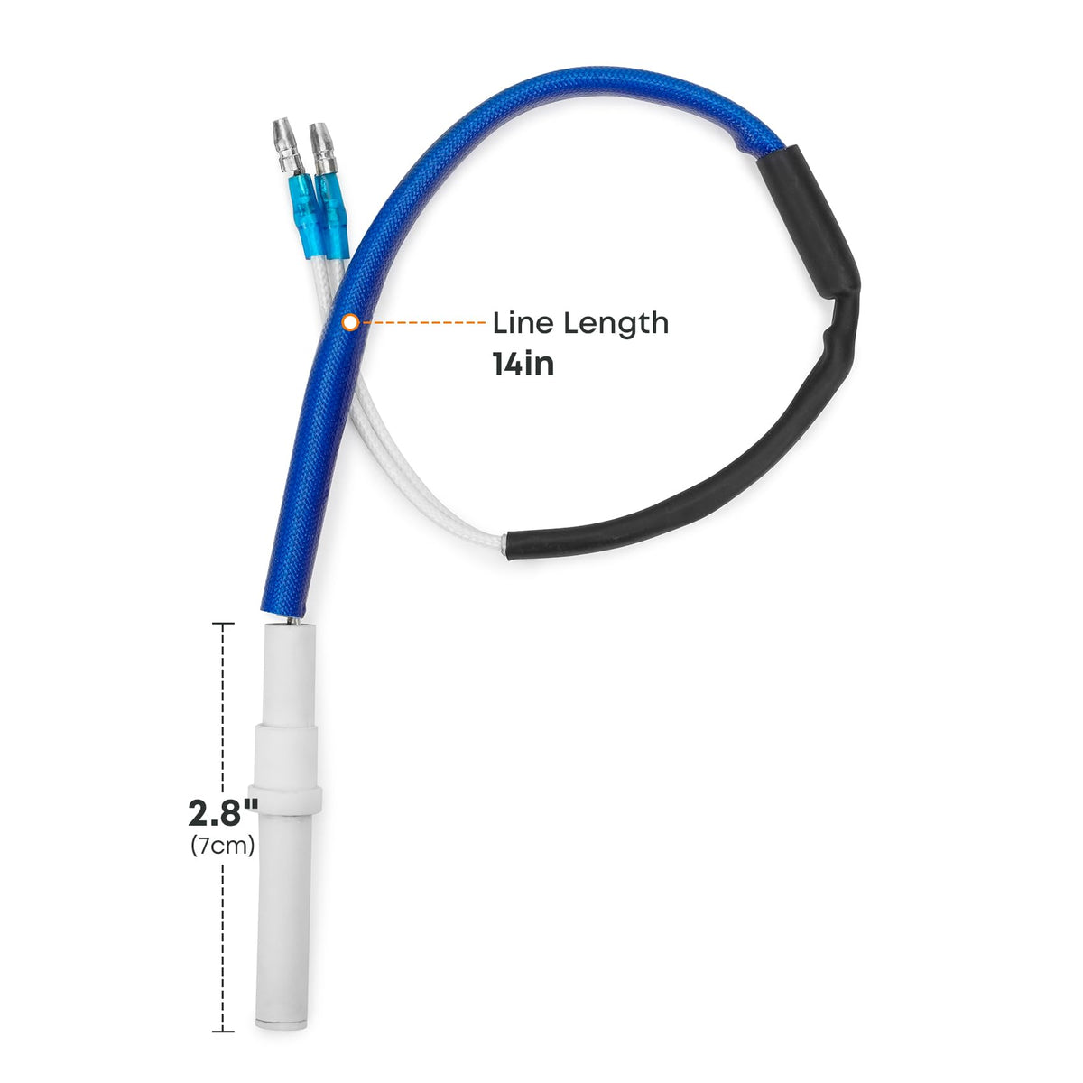 Close-up of the ceramic heating element, Stanbroil durable replacement part.