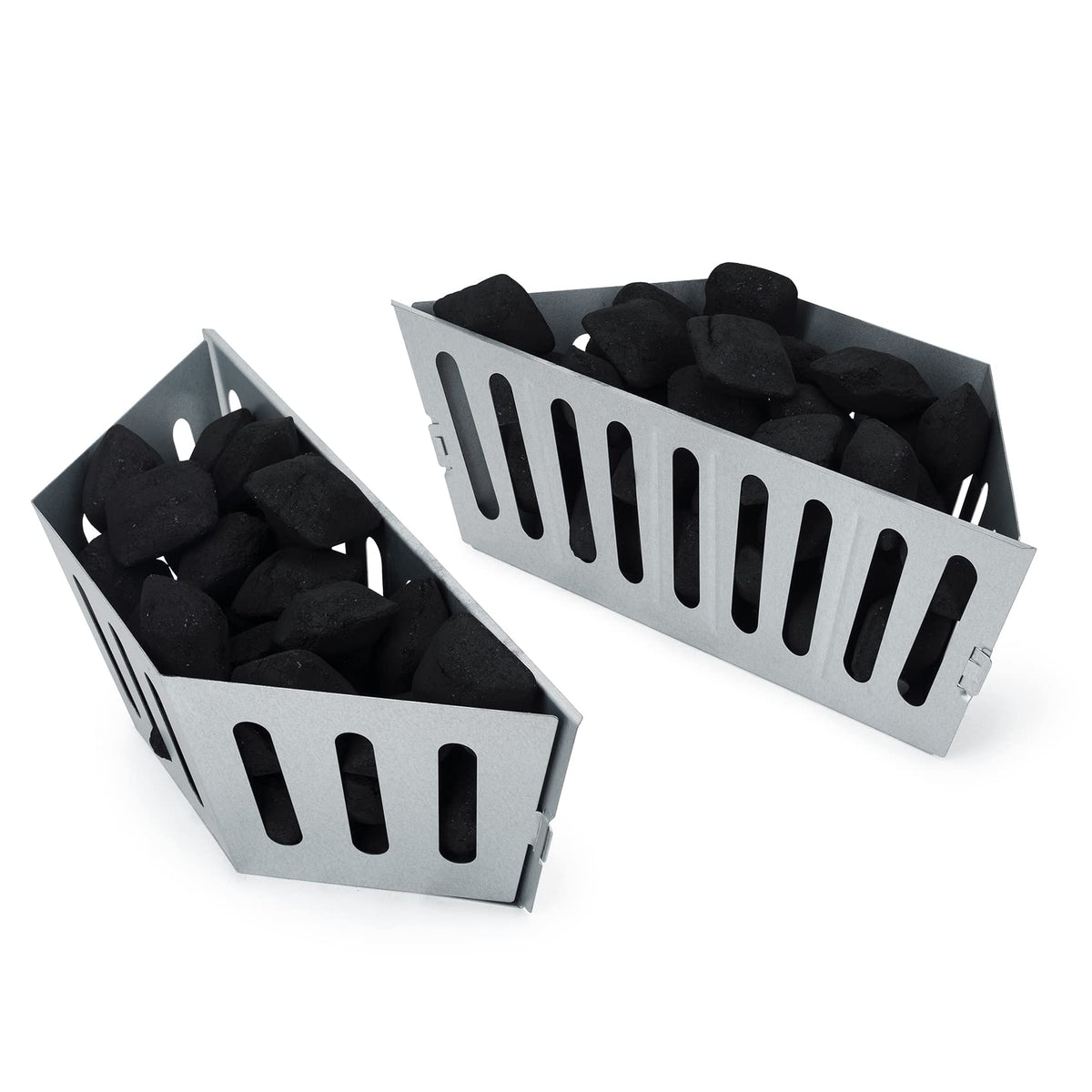 Stanbroil grill baskets center setup for high direct heat searing.