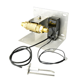 Stanbroil chrome ball valve with 3 inch key for precise gas control.