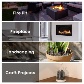 Stanbroil eco-friendly fire glass decor for gas fires