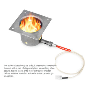 Stanbroil burn pot is easy to assemble with common tools.
