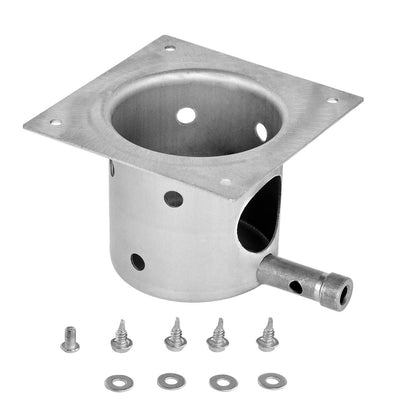 Stanbroil burn pot fits Traeger and Pit Boss grills for efficient heat management.