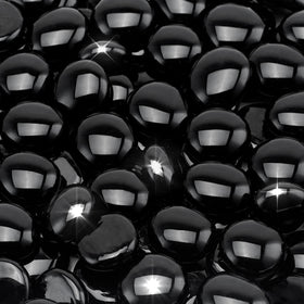 Stanbroil fire glass drops 1/2 inch in onyx black luster for fireplaces