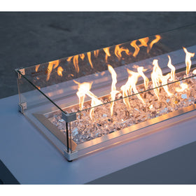 Stanbroil fire glass eco-friendly alternative to wood or lava rocks with modern aesthetic.