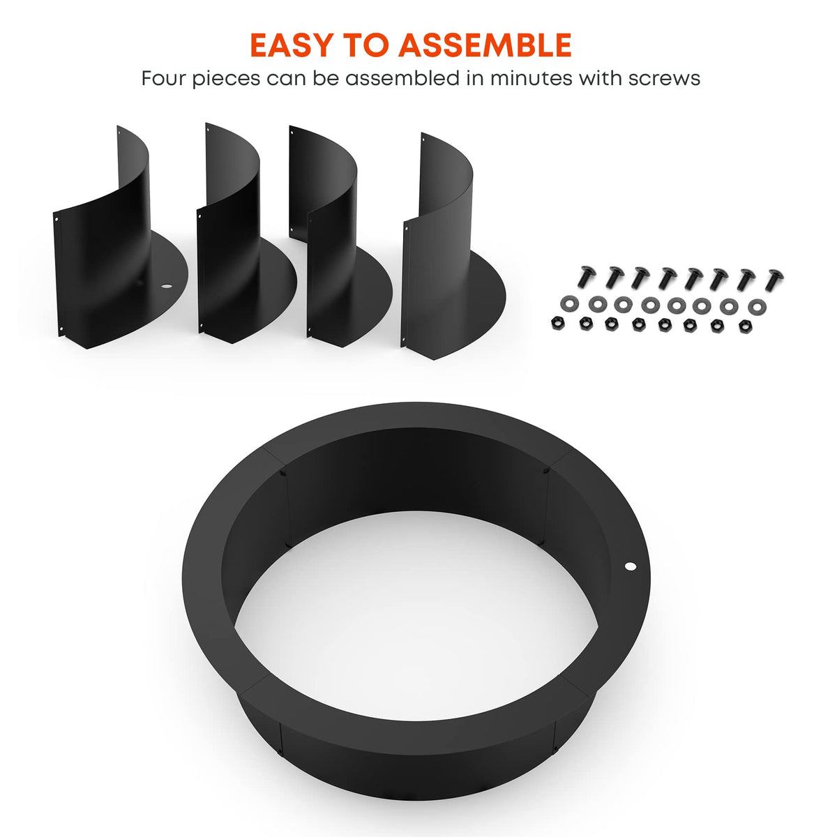 Stanbroil steel ring with 2mm coating resists rust for outdoors