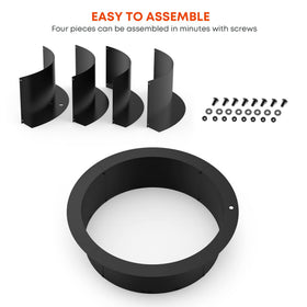Stanbroil steel ring with 2mm coating resists rust for outdoors