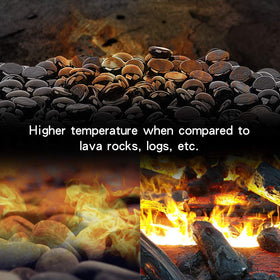 Stanbroil onyx drops enhance outdoor fire pit setup