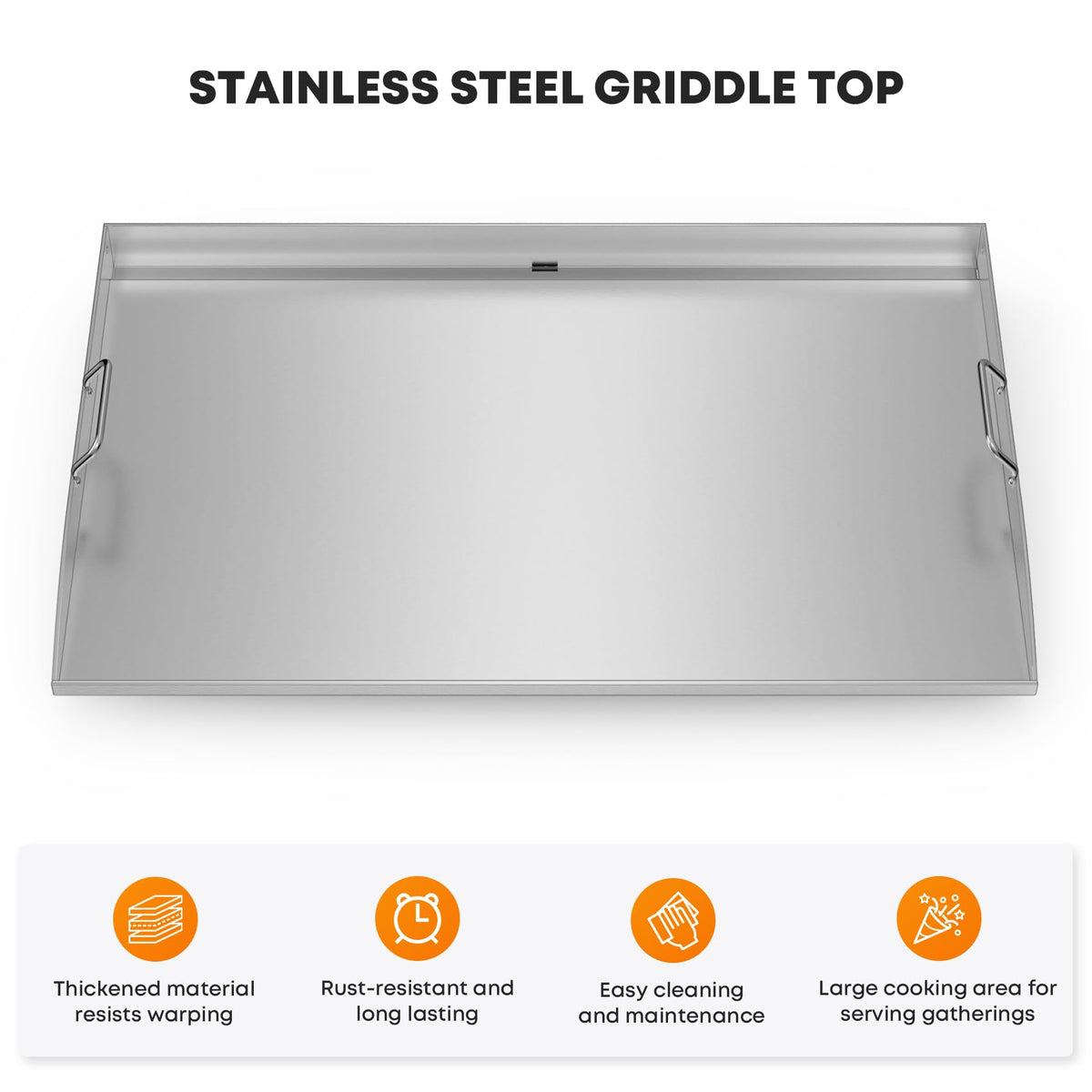 Stanbroil heavy-duty construction resists warping on outdoor grills