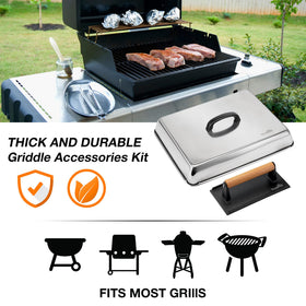 Stanbroil flat-top setup pairs with any griddle for versatile meals.