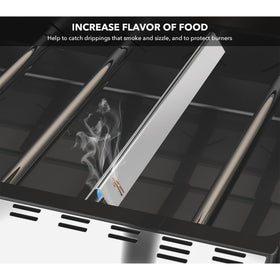 Stanbroil flavorizer bars easy-clean surface simplifies post-grill cleanup.