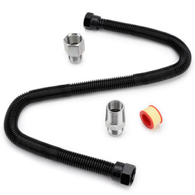 Stanbroil flexible gas line 24in with non-whistle design for outdoor pits.