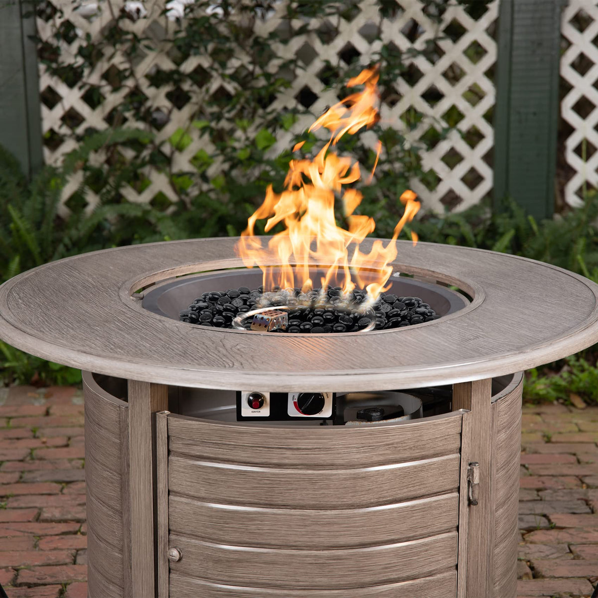 Stanbroil glass beads in an attractive onyx finish for gas log sets
