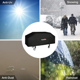 Stanbroil buckle straps prevent the cover from blowing away in wind