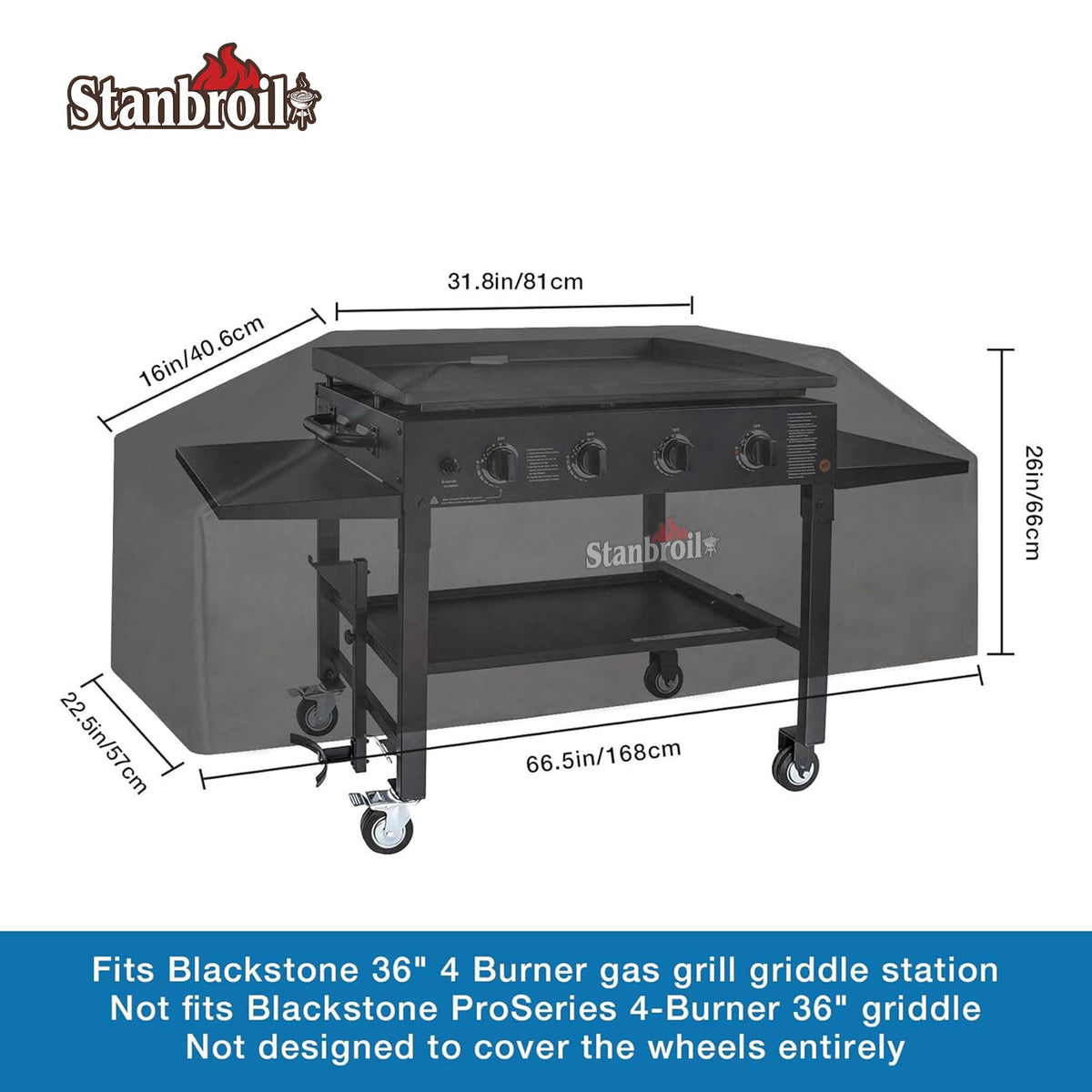 Stanbroil seam-tape detail ensures waterproof seams and durable protection