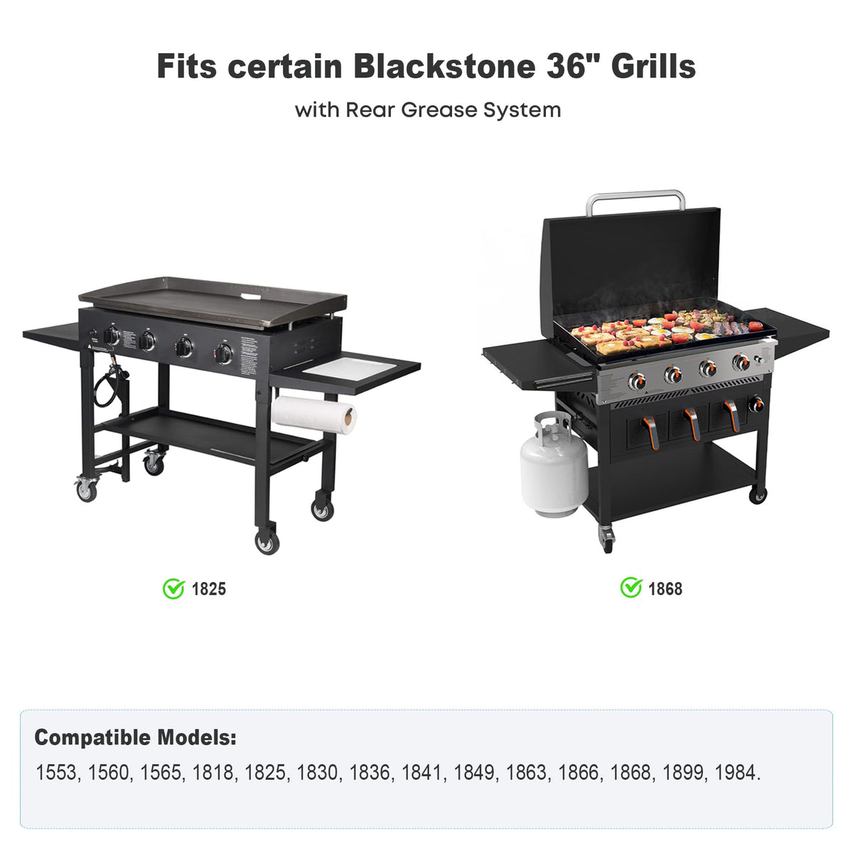 Stanbroil griddle top fits select Blackstone 36-inch models precisely