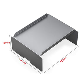 Stanbroil heat diffuser dimensions 13x11x5 inches, clear size reference.